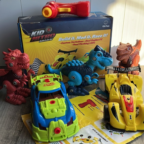 Kid Nitro Build A Car Set USA Toyz STEM - Picture 5 of 10